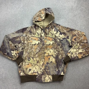 RealTree Jacket Adult X Large Brown Work Wear Camo Hunting Hood Outdoor Coat Men - Picture 1 of 9