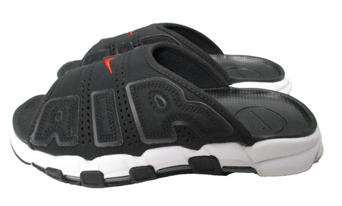Sandali Nike Air More Uptempo Slides neri bianchi rossi uomo taglia 8 donna taglia 9