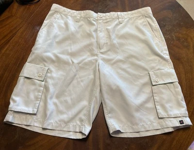 Pantalones Cortos de Carga Tony Hawk Para Hombre 40, Color Marfil, Bolsillos, Monopatín, Entrepierna 11" Foto 1 de 4