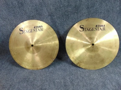 Juego de batería de latón par de platillos Hi-Hat Tama Stagestar de 13 pulgadas de repuesto Foto 1 de 4