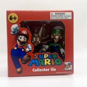 Super Mario Collector Tin Luigi and Paragoomba Mini Figure Series 1 New 2007 - Picture 1 of 2