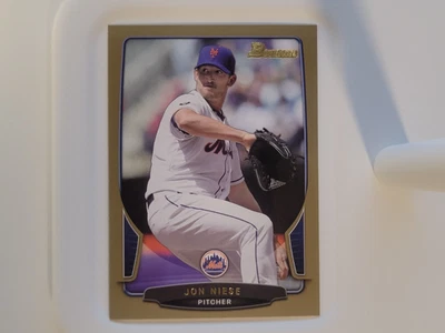 2013 Bowman - Jon Niese #2 Gold Border - Image 1 of 2