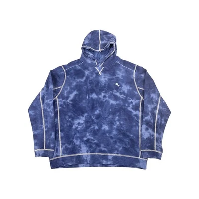Tommy Bahama Hombres Sudadera con Capucha Pullover Tie Dye Azul XL TG Foto 1 de 4