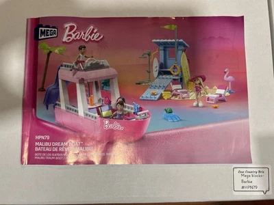 MEGA Barbie Malibu Dream Boat HPN79 Completo Usado - Imagem 1 de 2