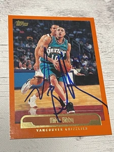 Mike Bibby signierte Karte NBA Topps JSA COA IP Auto Vancouver Grizzlies a - Bild 1 von 3