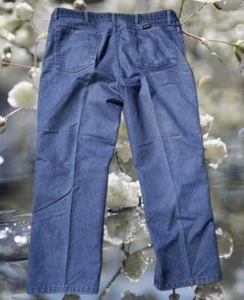 Wrangler Jeans Mens 38x29 Blue VTG Straight Preppy Grunge Indie Skater EUC Lot - Picture 1 of 5