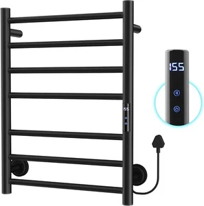 Heated Towel Rack for Bathroom, Towel Dryer Wall Mounted Electric Towel Rack wit - Picture 1 of 6