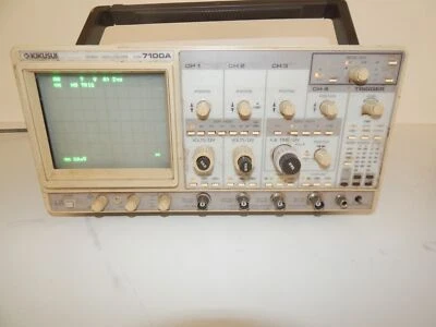 KIKUSUI 100MHZ Modelo 7100A Osciloscopio (JWP30) - Imagen 1 de 4