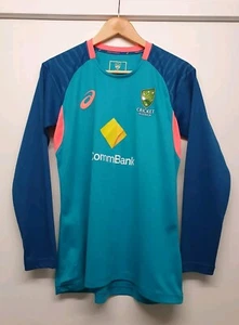 🔶️ELLYSE PERRY CRICKET AUSTRALIA ASICS PLAYER ISSUE WOMENS LS SHIRT M ODI T20 - Picture 1 of 11
