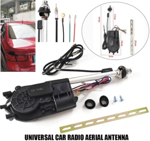12V Car Signal Electric Antenna Power Aerial Radio Automatic Booster Telescopic - Picture 1 of 19