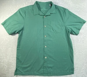 Camisa Tommy Bahama Para Hombres Grande Teal Island Zone Seda CoolMax Abotonada Marlín - Imagen 1 de 14