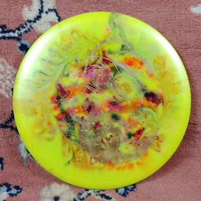 Disco de gama media Discraft Big Z Buzzz 180 g amarillo tinte personalizado estampado dorado usado entintado Foto 1 de 4