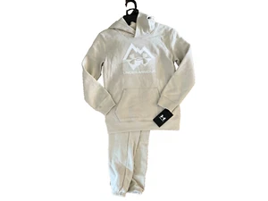 UNDER ARMOUR Khaki Tan Stature Logo 2 PC Set Hoodie and Joggers Boys Size 6 NEW - Picture 1 of 3