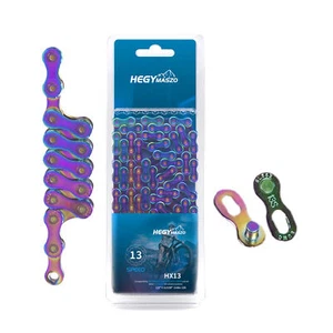 12 Speed Bike Chain 12 Speed Bicycle Chains 126Links -Muticolored, Coluful Chain - Picture 1 of 5