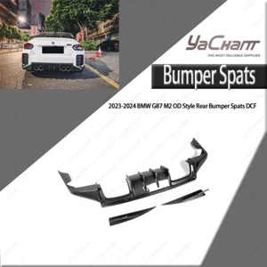 Dry CARBON OD Style Rear Bumper Spats Attachment for 2023-2024  BMW G87 M2 - Bild 1 von 21