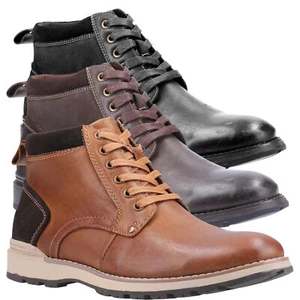Botas al tobillo Chukka informales inteligentes de cuero Hush Puppies para hombre tallas 7 a 12 - Imagen 1 de 13