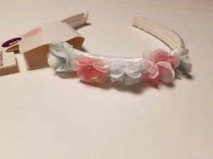 NWT girls one size Gymboree SWEET AS SUGAR flower headband U-band for hair VTG - Picture 1 of 2