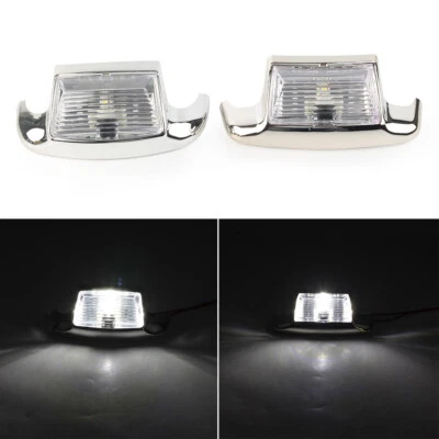 Fender Tip Light Front & Rear For Harley Davidson FLHT FLT FLHS White Lens US - Изображение 1 из 4