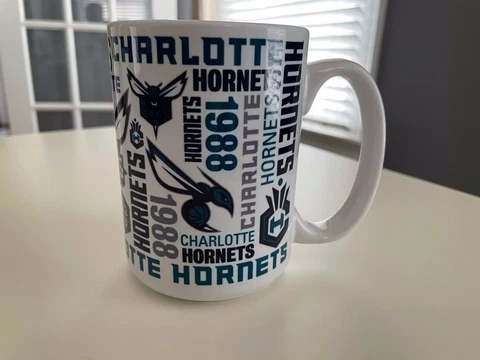 Charlotte Hornets Multi Print Coffee Mug 1988 1022b Cover