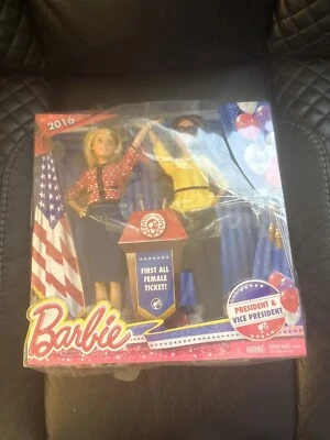 Muñeca Barbie Presidente y Vicepresidente - 2016 Nueva Caja Dañada Foto 1 de 4