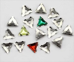 TRIANGOLO 13MM Impostazioni Tiffany - 36 Pezzi - Argento - Foto 1 di 1