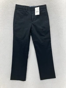 J.Crew Crewcuts Thompson Chino Pants Boys 5 Black Stretch Straight Leg Preppy - Picture 1 of 14