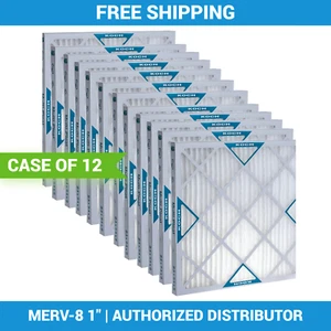 12-Pack 18x25x1 MERV 8 Koch Pleated Air Filters HVAC Furnace AC 102-041-011 - Picture 1 of 3