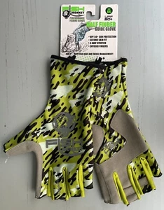 NEW-Fish Monkey Men's Half Finger Guide Gloves School'n Bass FM11 CHOOSE SIZE 🐟 - Picture 1 of 5