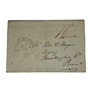 1844 Baltimore Blue CDS Stempelloser Faltbrief PA Händler Shad Hering Rechnung - Bild 1 von 4