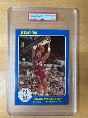 1984 STAR COURT KINGS SUPERS 5X7 #41 CHARLES BARKLEY RC HOF PSA 4 - Image 1 of 2