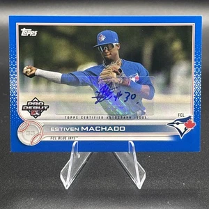 Topps Pro 2022 debut azul Estiven Machado #PD-105 automático/150 - Imagen 1 de 3