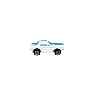 Vintage Micro Machines Galoob 1964/1965 Ford Mustang Hardtop White w/Stripes - Picture 1 of 6