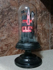 Gemmy Haunted House Globe Color Changing w Flying Bats & Motion Sensor - Picture 1 of 8