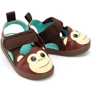 Sandalias ikiki Monkey Squeaky para niños pequeños | Marrón - Imagen 1 de 19