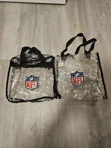 2 NFL 12x12 Clear Stadium Bags - Picture 1 of 4