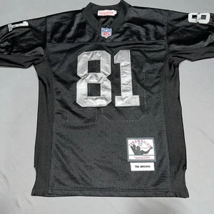 Mitchell & Ness Throwbacks Oakland Raiders Jersey Mens S Black 81 Tim Brown-4931 - Picture 1 of 15