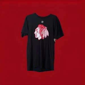 Vintage Reebok Patrick Kane 88 Chicago Blackhawks Black T Shirt Men’s Sz M NWT - Picture 1 of 7