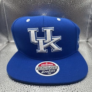 NCAA Zephyr Z11 Adjustable Snapback Flat Brim Hat Cap Kentucky Wildcats New - Picture 1 of 5