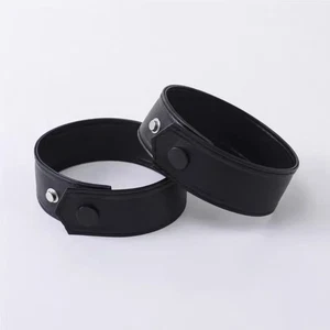 Jacket Cuffs Wristband Faux Leather Dust Coat Windbreaker Accessory Replacement - Picture 1 of 16