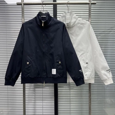 Thom Browne Spring/autumn Men/women's Embroidery Stand-up Collar Jacket - Image 1 of 4