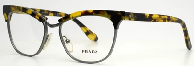 Óculos femininos PRADA JOURNAL VPR14S UBN-1O1 verde tartaruga 53-16-140 B:38 - Imagem 1 de 4