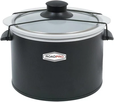 RoadPro-RPSL-350 Quart Slow Cooker, Auto Travel, 12V, White, 1.5 Quart - Изображение 1 из 4