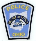 Ohio Oh Attica Police Nice Shoulder Patch Sheriff