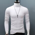 Top M~2XL Polyester Top Winter Warm 1pcs Mens Mock Neck Pullover Slim Fit