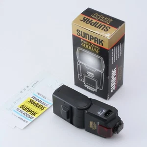 【MINT】SUNPAK Power Zoom 4000AF Electronic Flash UNIT with LCD for Film Cameras - Picture 1 of 16