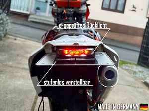 Soporte matrícula plegable | Enduro/Supermoto | Universal | libremente ajustable - Imagen 1 de 10
