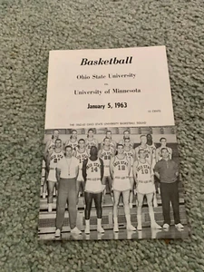 1963 Ohio State Buckeyes v Minnesota Golden Gophers Basketball Program 1/5 - Picture 1 of 1