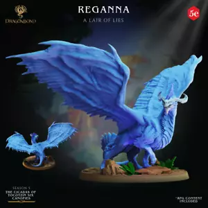 Reganna | 32mm | Lair Miniatures | 3D Printed Dragon D&D RPG - Picture 1 of 2