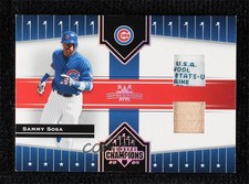 2005 Donruss Champions Impressions Materials Combos /10 Sammy Sosa #338