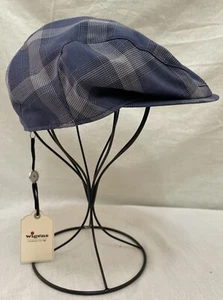 Wigens NWT Vitale Barberis Canonico Ivy Slim Newsboy Cap Size 59 Italian Fabric - Picture 1 of 9